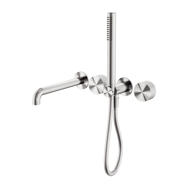 Opal Progressive Shower System Separate Plate With Spout 250mm Brushed Nickel