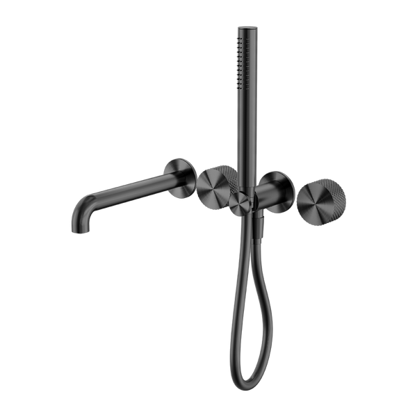 Opal Progressive Shower System Separate Plate With Spout 230mm Graphite