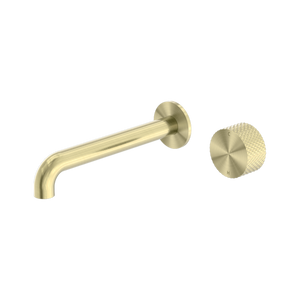Opal Progressive Wall Basin/Bath Set 230mm Spout Brushed Gold - Brushed Gold