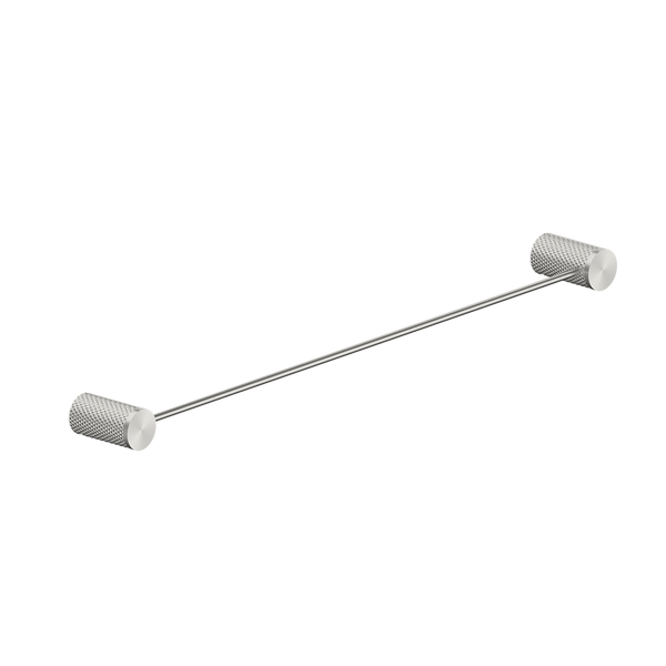 Opal Single Towel Rail 600mm Brushed Nickel