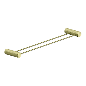 Opal Double Towel Rail 600mm Brushed Gold - Brushed Gold