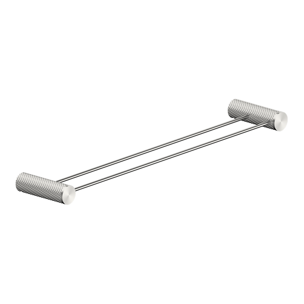 Opal Double Towel Rail 600mm Brushed Nickel