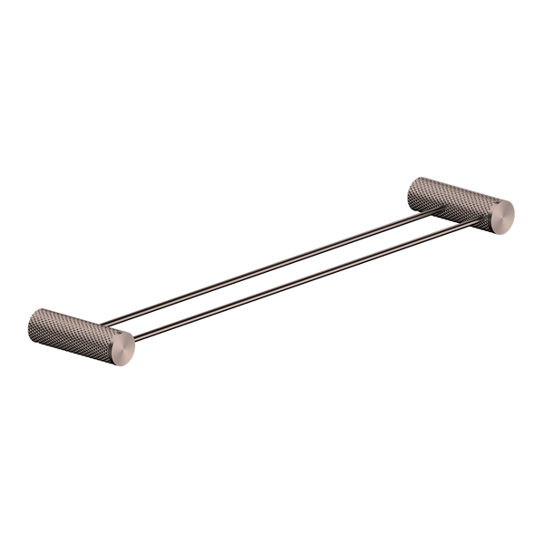 Opal Double Towel Rail 600mm Brushed Bronze