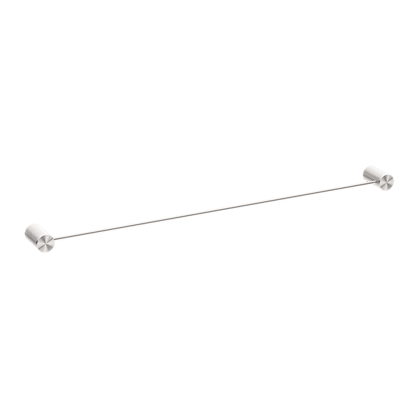 Opal Single Towel Rail 800mm Brushed Nickel
