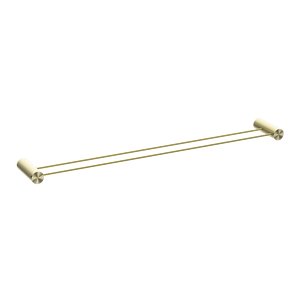 Opal Double Towel Rail 800mm Brushed Gold - Brushed Gold