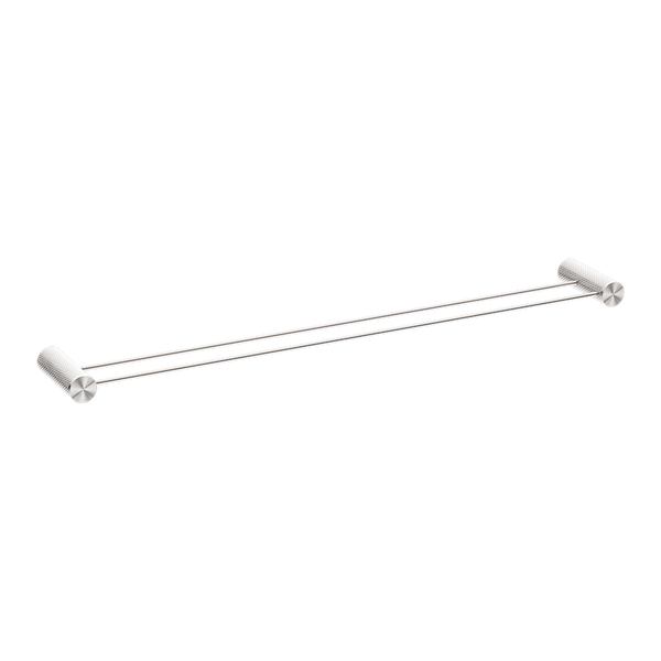 Opal Double Towel Rail 800mm Brushed Nickel