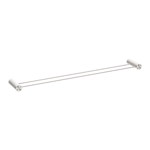 Opal Double Towel Rail 800mm Brushed Nickel - Brushed Nickel