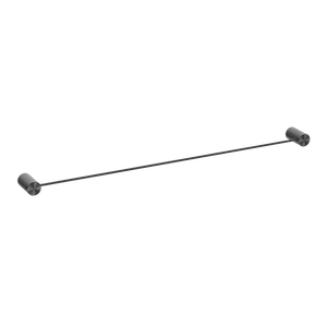 Opal Single Towel Rail 800mm Graphite - Brushed Gunmetal