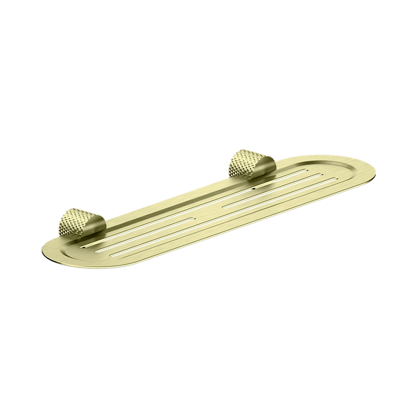 Opal Metal Shower Shelf Brushed Gold