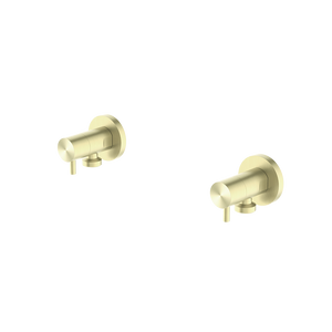 Washing Machine Tap Set Brushed Gold - Brushed Brass Gold