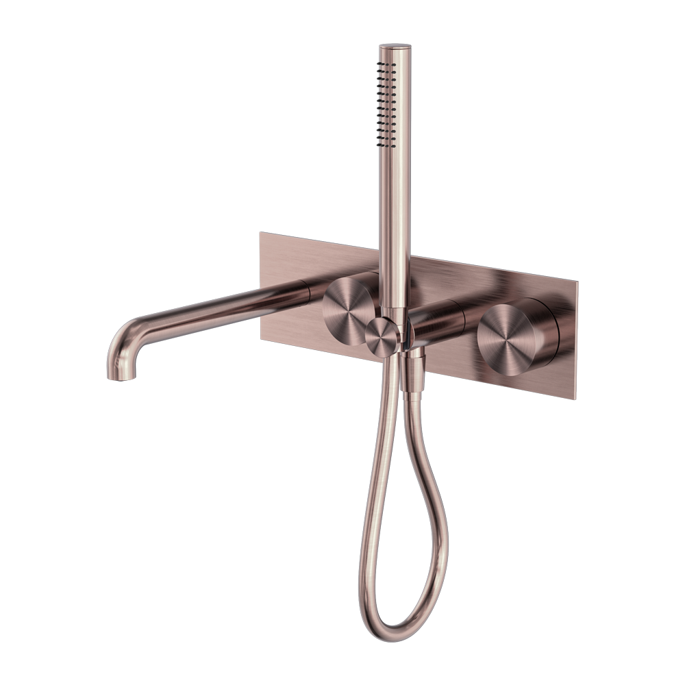 Kara Progressive Shower System With Spout 230mm Brushed Bronze