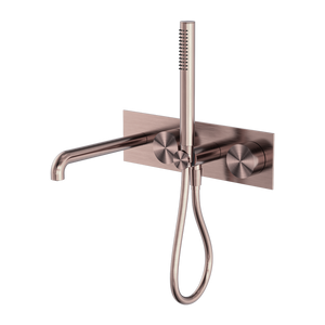Kara Progressive Shower System With Spout 230mm Brushed Bronze - Brushed Bronze