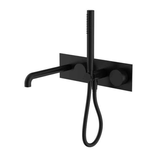 Kara Progressive Shower System With Spout 230mm Matte Black