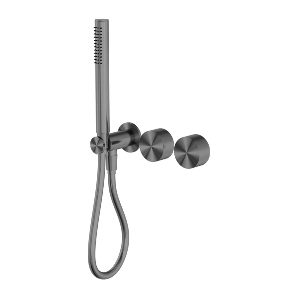 Kara Progressive Shower System Separate Plate Gun Metal