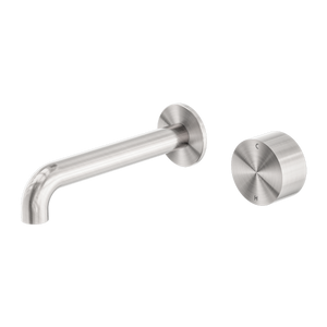 Kara Progressive Wall Basin/Bath Set 120mm Brushed Nickel - Brushed Nickel