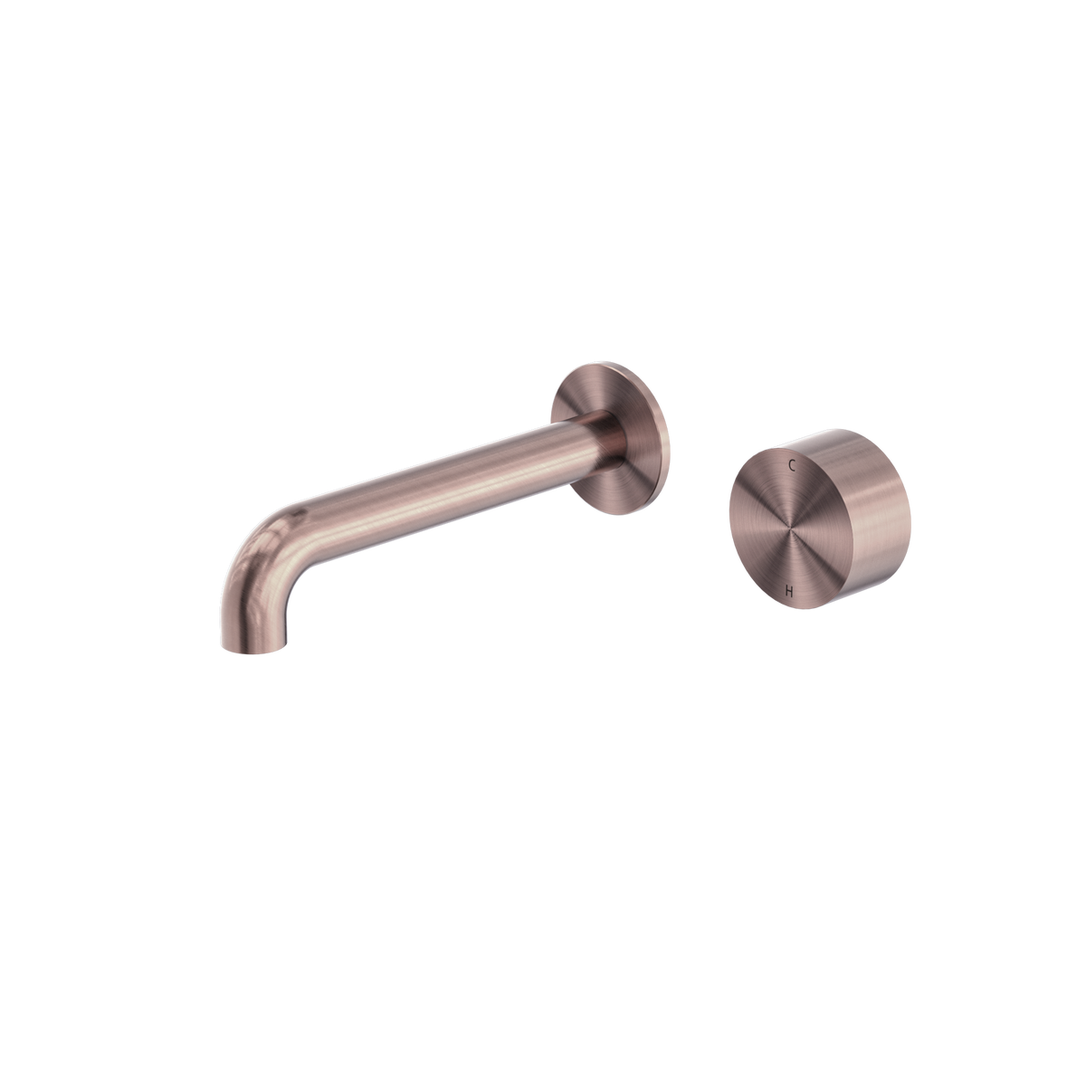 Kara Progressive Wall Basin/Bath Set 260mm Brushed Bronze