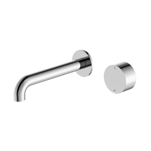 Kara Progressive Wall Basin/Bath Set 185mm Chrome