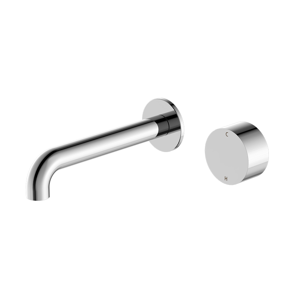 Kara Progressive Wall Basin/Bath Set 230mm Chrome