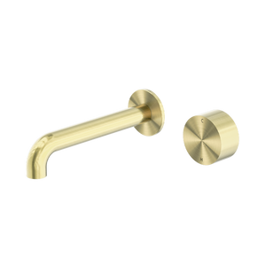 Kara Progressive Wall Basin/Bath Set 185mm Brushed Gold - Brushed Brass Gold
