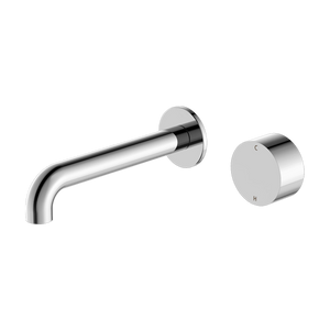 Kara Progressive Wall Basin/Bath Set 120mm Chrome - Chrome