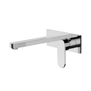Ecco Wall Basin/Bath Mixer 200mm Chrome - Chrome