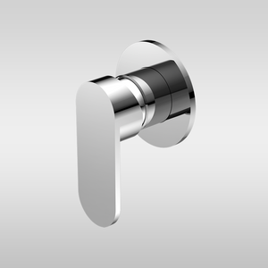 Ecco Shower Mixer Round Back Plate Chrome - Chrome