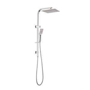 Celia Twin Shower Set Square Head Brushed Nickel - Brushed Nickel
