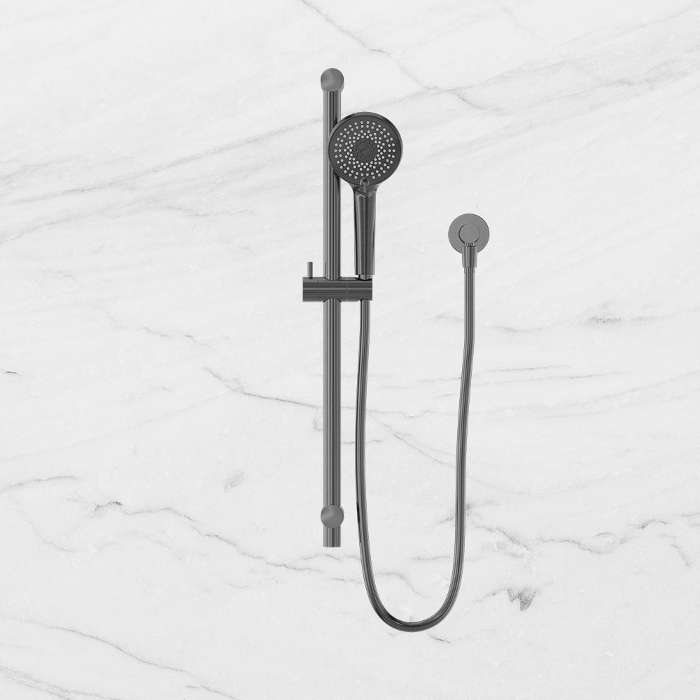 Round Metal Project Rail Shower Gunmetal