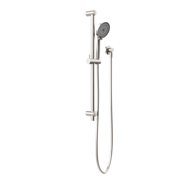Round Metal Project Shower Rail 4 Star Rating Brushed Nickel