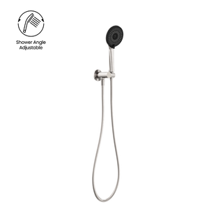 Project Round Shower On Bracket 4 Star Rating Brushed Nickel - Brushed Nickel