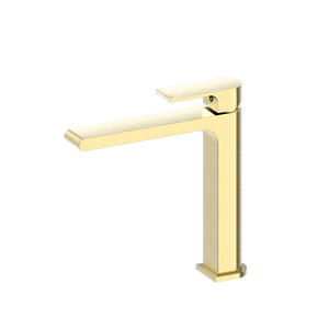 Bianca Mid Tall Basin Mixer Brushed Gold - Brushed Brass Gold