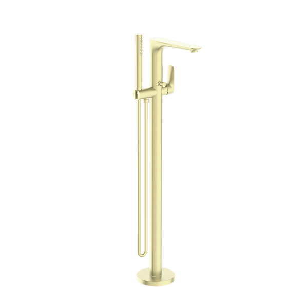 Bianca Freestanding Bath Mixer with Hand Shower Brushed Gold