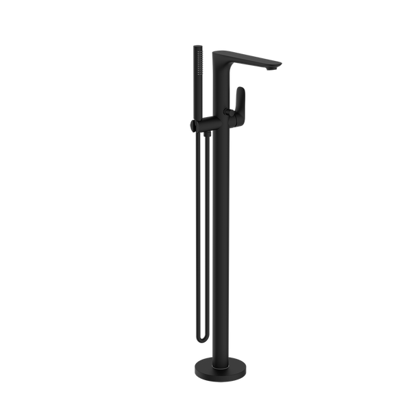Bianca Freestanding Bath Mixer with Hand Shower Matte Black