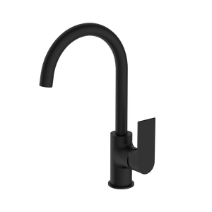 Bianca Kitchen Mixer Gooseneck Spout Matte Black - Matte Black