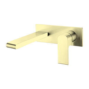 Bianca Wall Basin/Bath Mixer 230mm Brushed Gold - Brushed Brass Gold