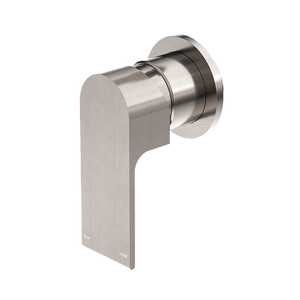 Bianca Shower Mixer with 80mm Round Plate Brushed Nickel - Brushed Nickel