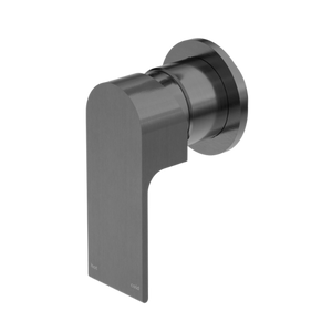 Bianca Shower Mixer with 80mm Round Plate Gunmetal - Gunmetal