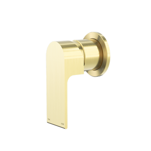 Bianca Shower Mixer with 60mm Round Plate Brushed Gold - Brushed Brass Gold
