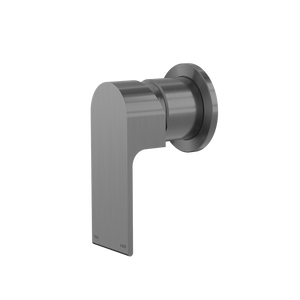Bianca Shower Mixer with 60mm Round Plate Gunmetal - Gunmetal