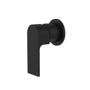 Bianca Shower Mixer with 60mm Round Plate Matte Black - Matte Black