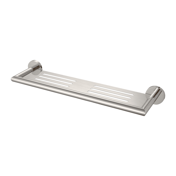 Dolce Metal Shower Shelf Brushed Nickel