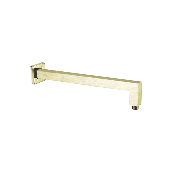 Square Shower Arm Brushed Gold