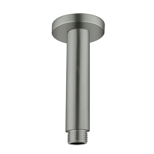 Round Ceiling Arm 100mm Brushed Gunmetal