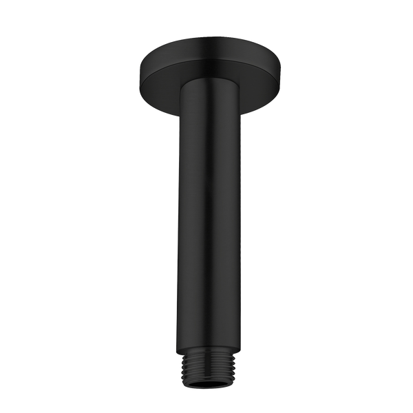 Round Ceiling Arm 100mm Matte Black