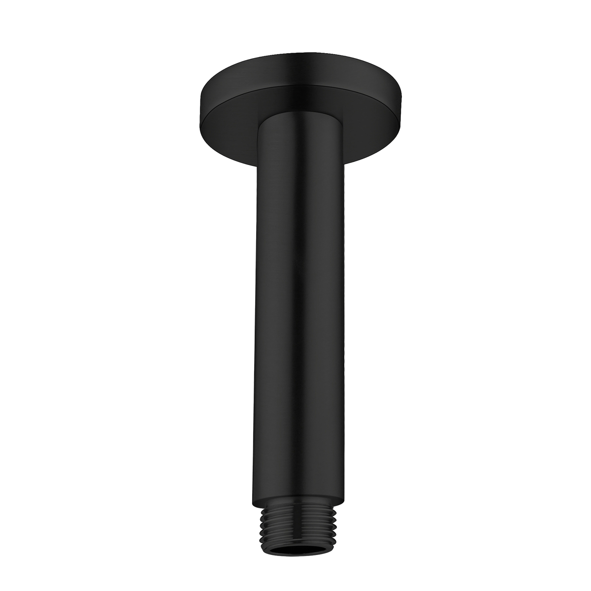 Round Ceiling Arm 100mm Matte Black
