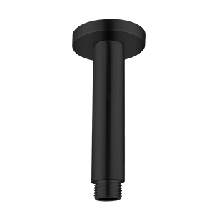Round Ceiling Arm 100mm Matte Black - Matte Black