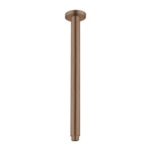 Round Ceiling Arm 300mm Brushed Bronze - Brushed Bronze