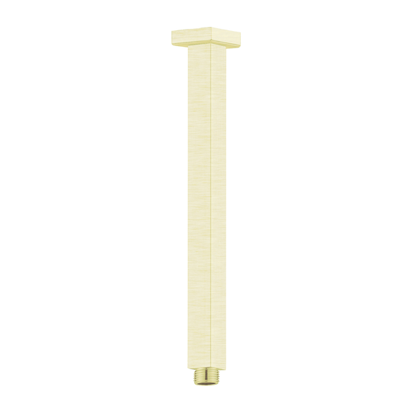 Square Ceiling Arm 300mm Brushed Gold