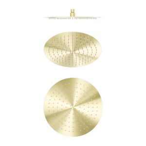 Zen 300mm Round Shower Head Brushed Gold - Brushed Gold