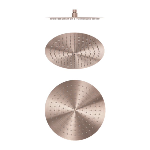 Zen 300mm Round Shower Head Brushed Bronze